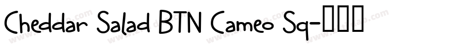 Cheddar Salad BTN Cameo Sq字体转换